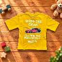 Sunny Yellow Racing T-Shirt Flatlay.webp