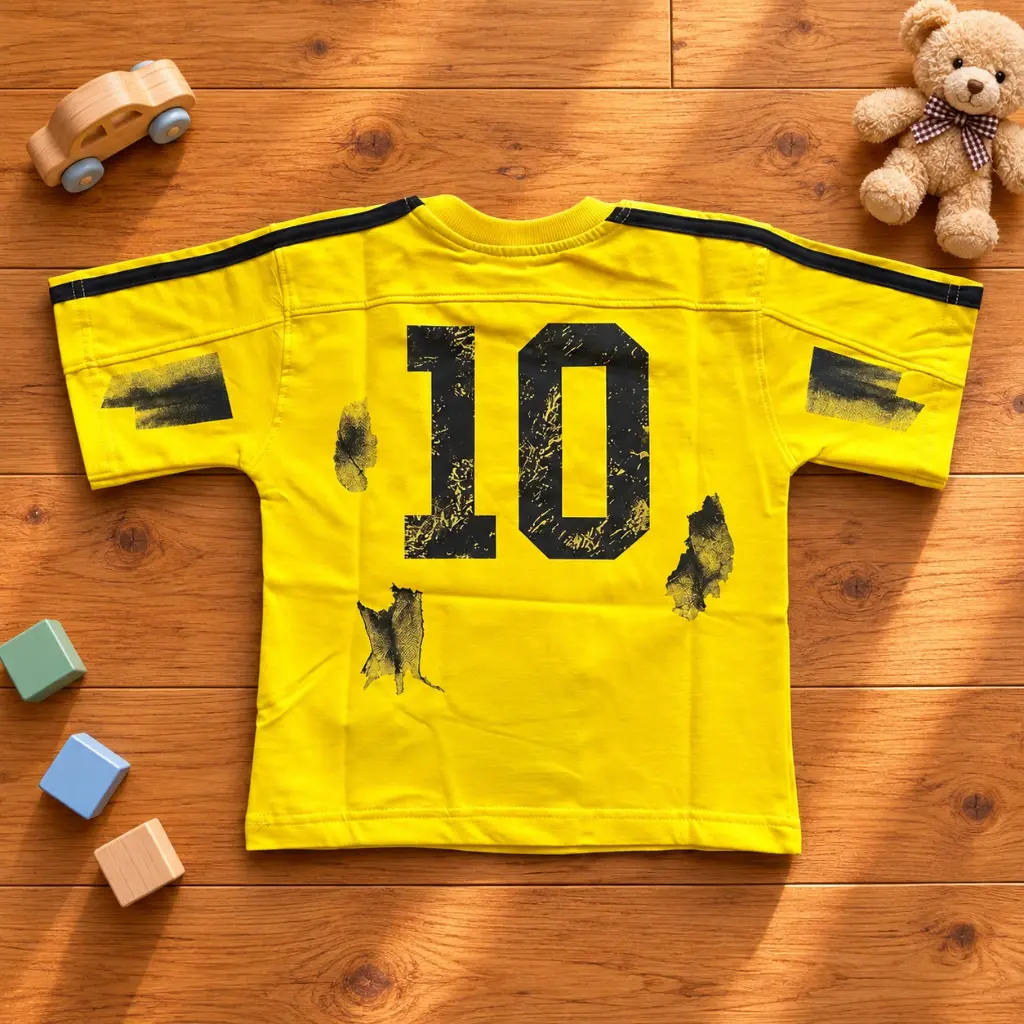 Yellow Jersey Number 10 Flat Lay.webp