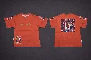 Orange T-shirt with abstract design.webp