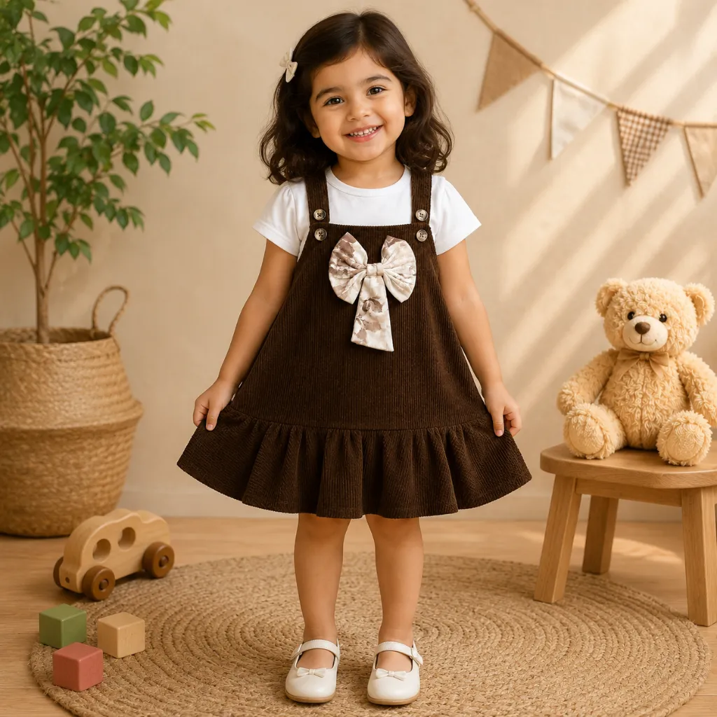 aimodel_frock_brown_white.webp