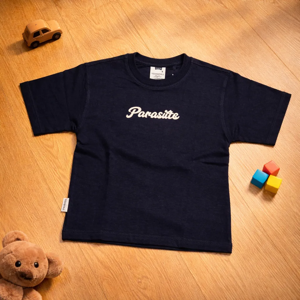 Kids Black 5 Sleeve T-Shirt | Unisex | 1–5 Years
