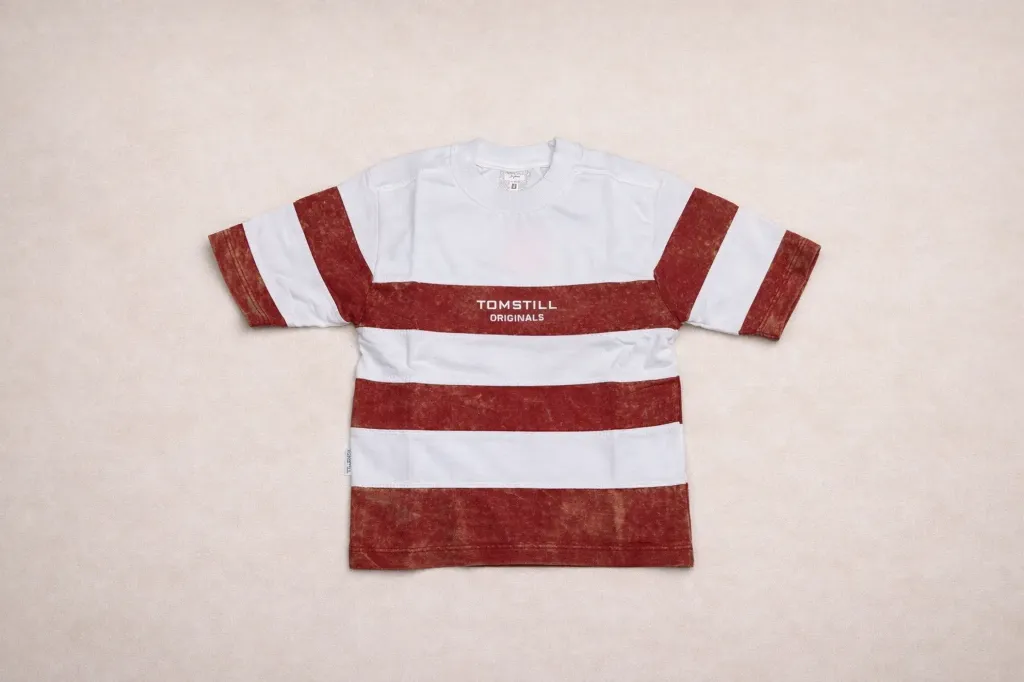 [mkw-085-0013-1] Cotton 5 Sleeve Striped (1 Y)
