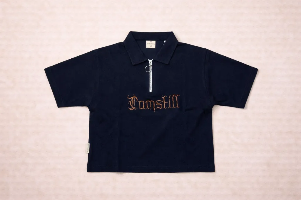 [mkw-278-0019-1] Premium Boys Polo Tee | Zipper Half Sleeve T-Shirt | Black & Off White | 1–5 Years (1 Y, Black)