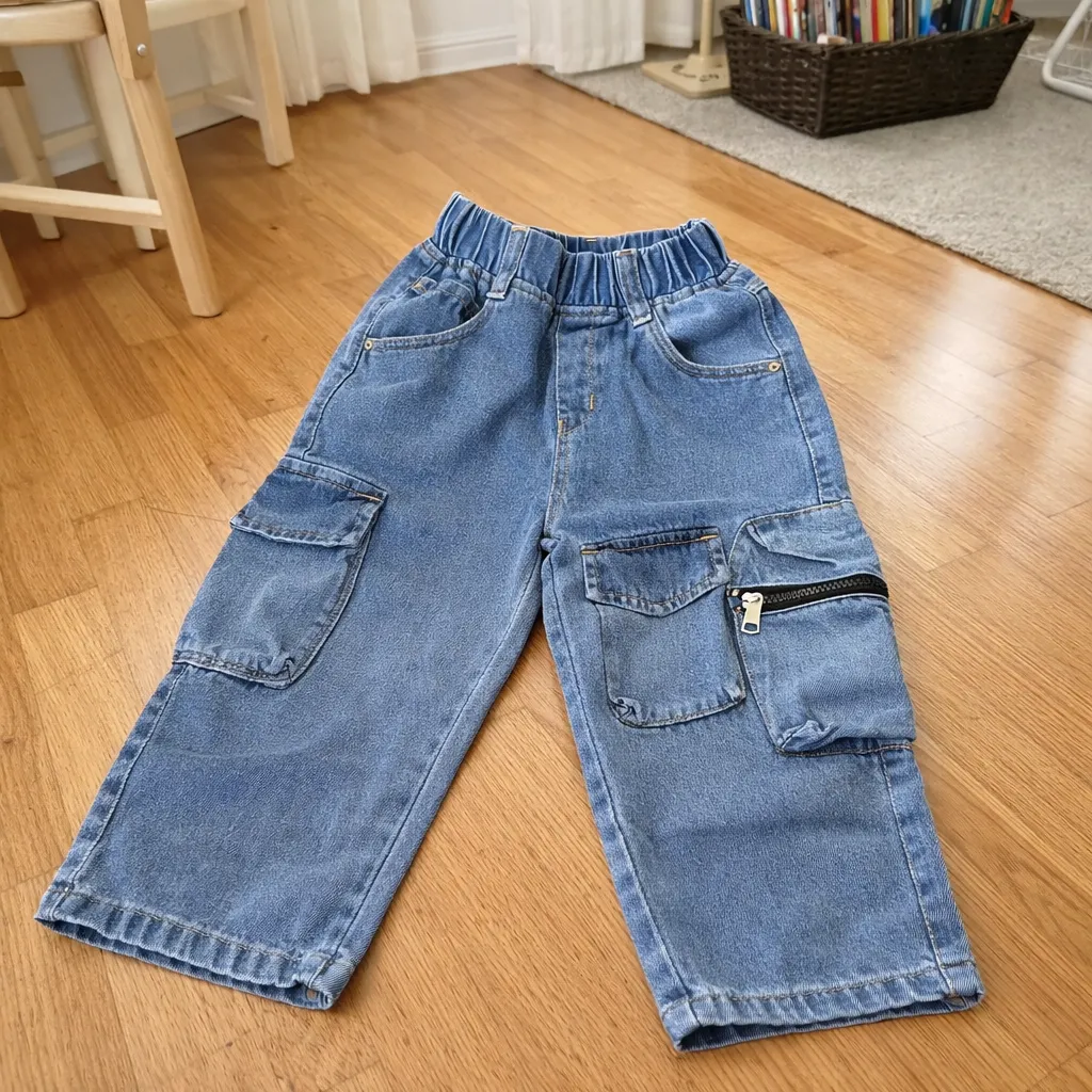 Baggy Chain Cargo - Denim (1 Y)