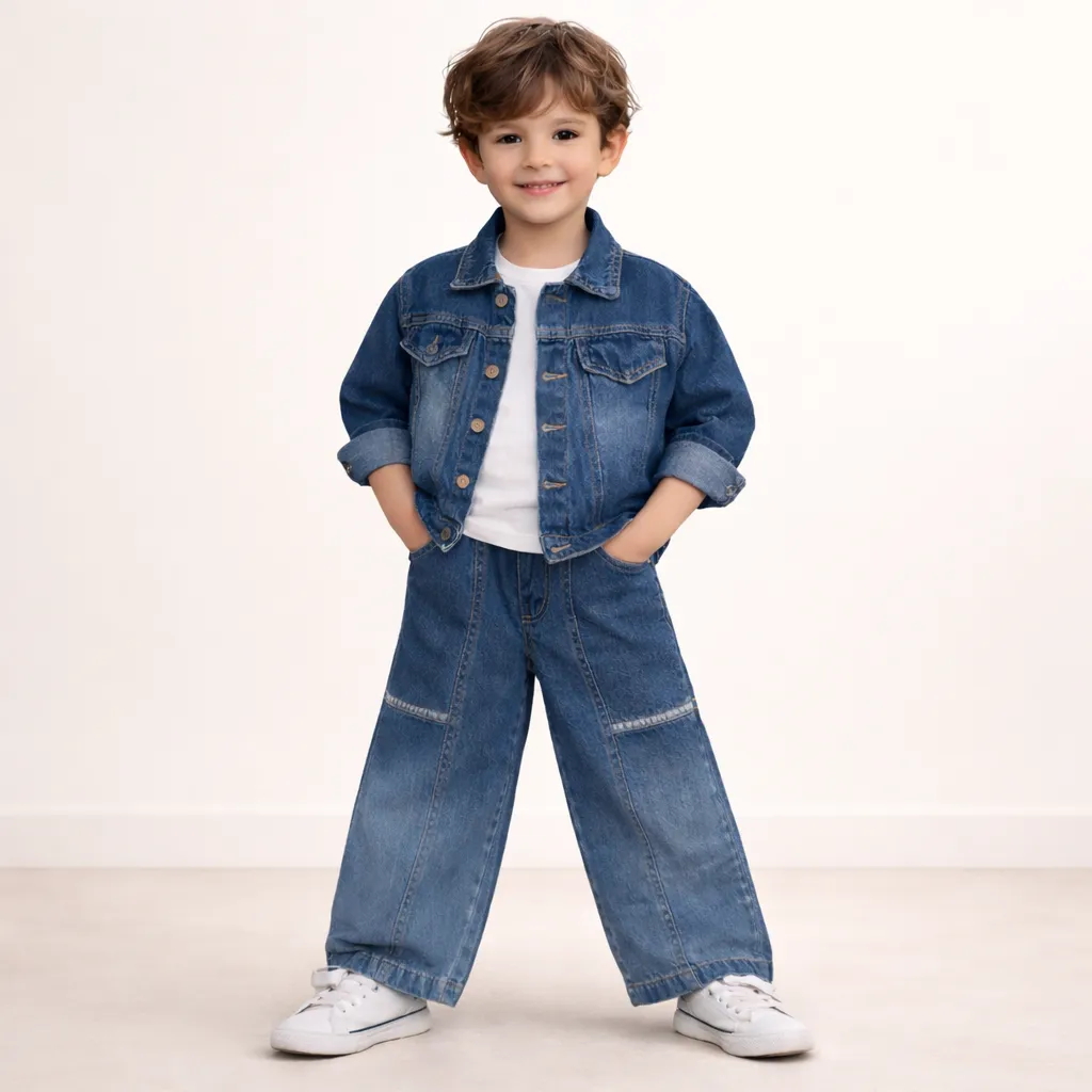 Kids 3-Piece Denim Co-ord Set | Unisex | Ages 1–6 Years