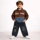 Kids Korean 2-Piece Co-ord Set - Brown | Unisex | Ages 1–5 Years