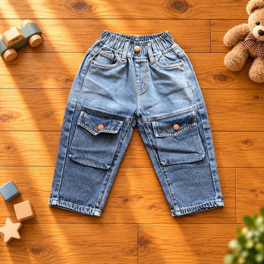 Front Pocket Blue - jeans